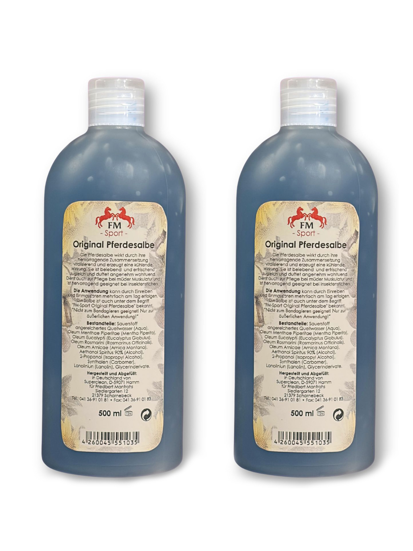 2er Set 500ml Original Pferdesalbe